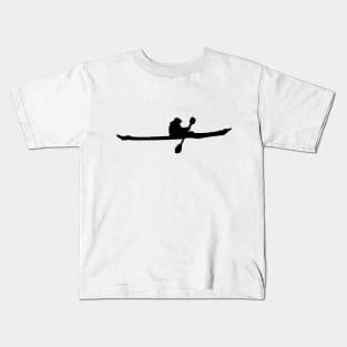 Sea Kayak Black Kids T-Shirt